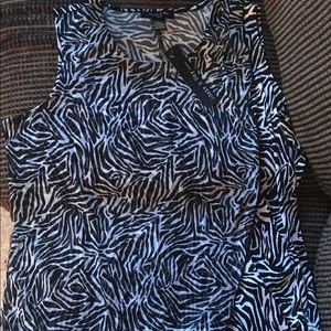 Zebra print tank top